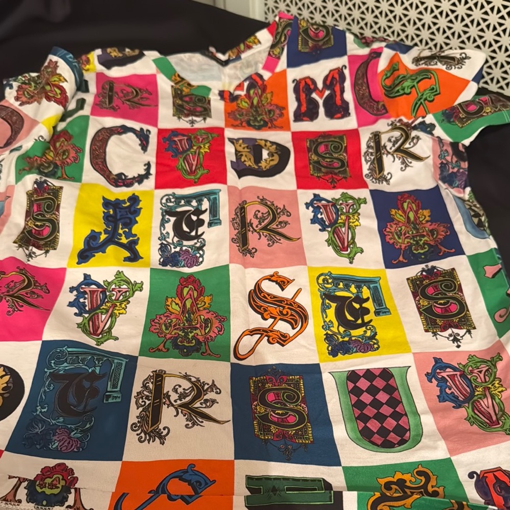 Colorful Graphic Alphabet T-Shirt